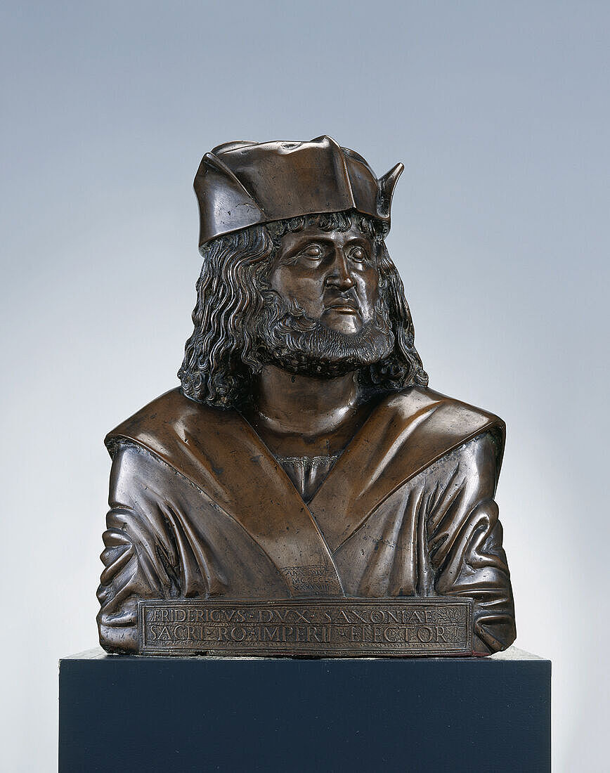 Adriano Fiorentino: Kurfürst Friedrich III. von Sachsen, gen. der Weise, 1498, Skulpturensammlung, Staatliche Kunstsammlungen Dresden, Foto: Jürgen Karpinski